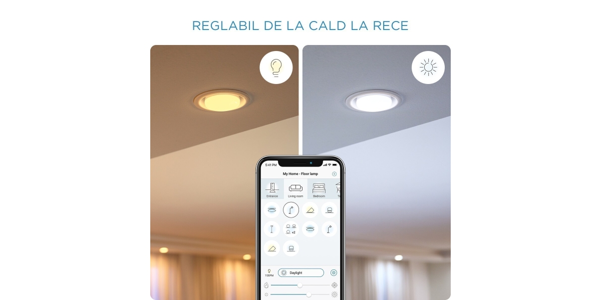 Bec LED inteligent WiZ Whites, Wi-Fi, A67, E27, 13W (100W), 1521 lm,...