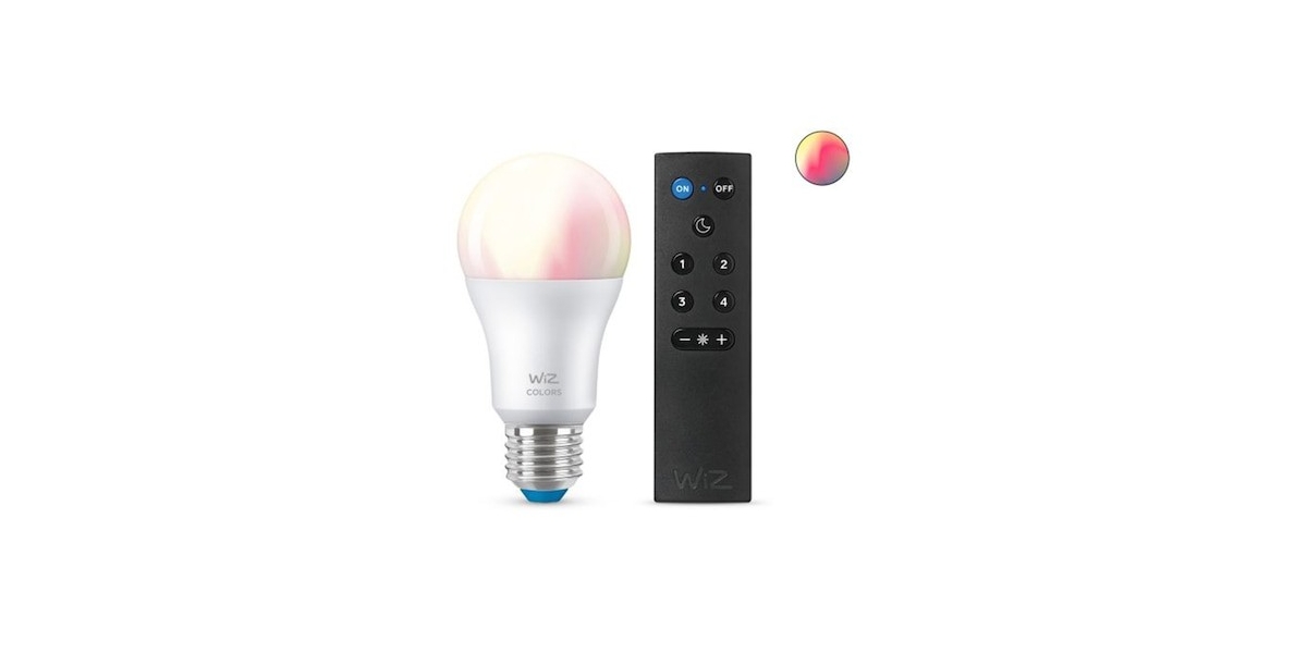 Bec LED RGB Inteligent WiZ Connected A60 , Wi-Fi + Bluetooth, E27, 8W (60W) +...