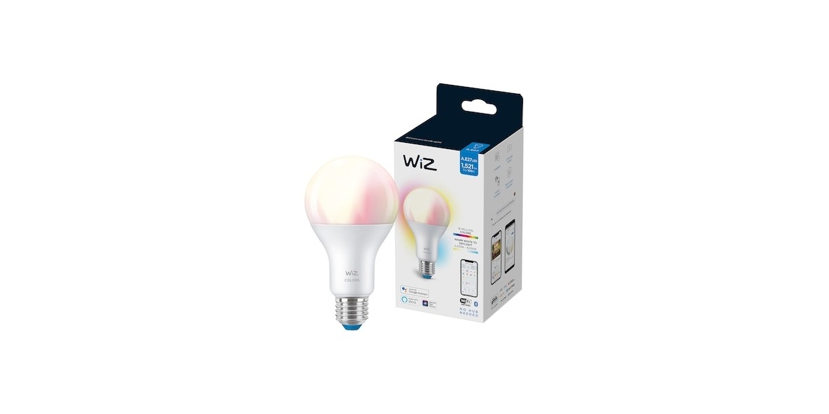 Bec LED RGBW inteligent WiZ Colors, Wi-Fi, A67, E27, 13W (100W), lumina alba...