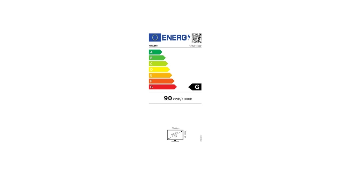 Ecran profesional LFD Monitor Signage Philips 43" D-Line, UHD, 24/7...