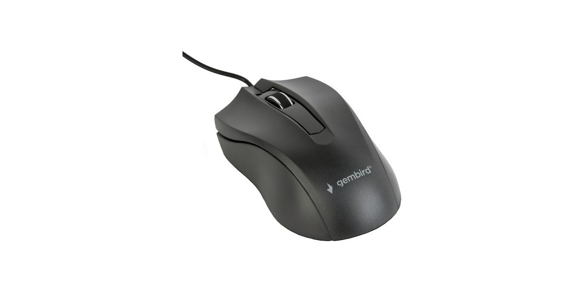 Mouse Optic Gembird MUS-3B-01, USB, optic, negru 