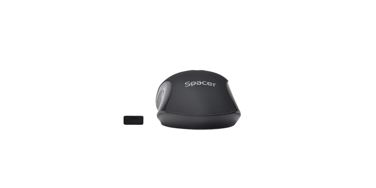 Mouse Spacer SPMO-W12, wireless, optic, 1000 dpi, negru 390048