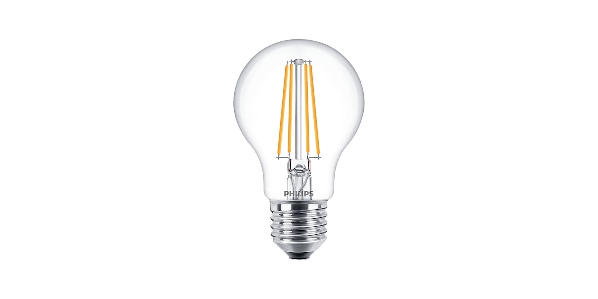 Pachet 3 becuri LED filament Philips, A60, E27, 7W (60W), 806 lm, lumina alba...