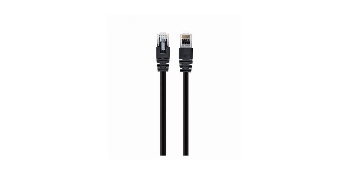 PATCH CORD UTP SPACER Cat5e, cupru-aluminiu, 20 m, negru, AWG26,...