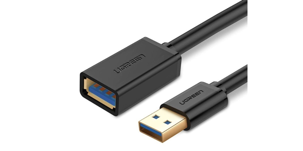 Cablu USB Ugreen prelungitor US129, USB 3.0 (T) la USB 3.0 (M), negru 30126 