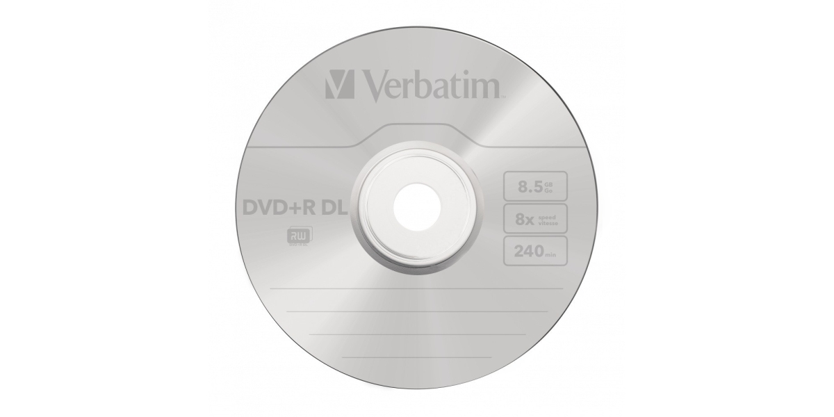 DVD+R VERBATIM 8.5GB, 240min, viteza 8x, 50 buc, Double Layer, spindle,...