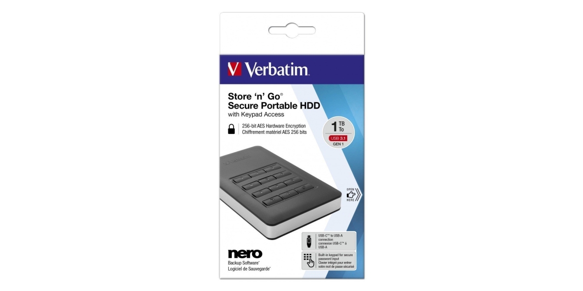 HDD Extern Verbatim Store 'n' Go 1TB USB 3.1, 53401 398878