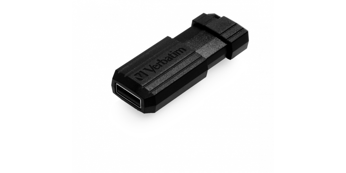 Memorie USB Verbatim 2.0 Pinstripe 128GB Negru - 49071 398954