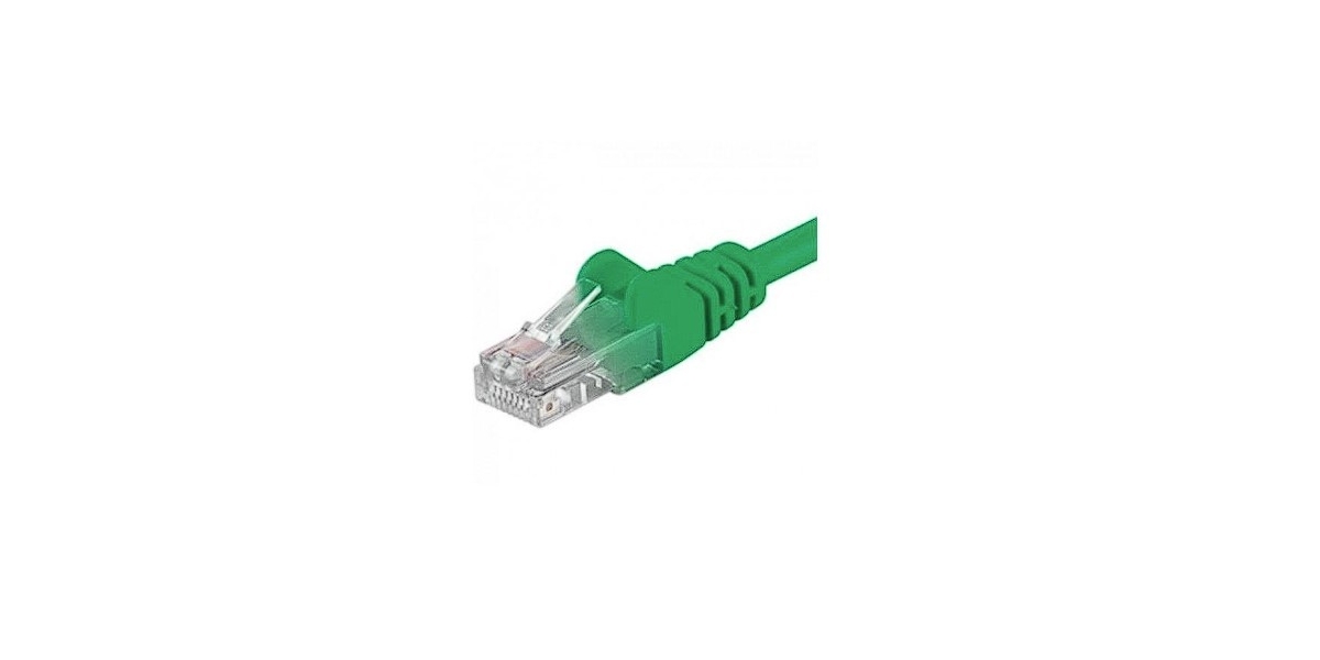 Patch cord UTP Cat.6 1m Verde, RJ45-RJ45, UTP-6-1-GN, Cupru 