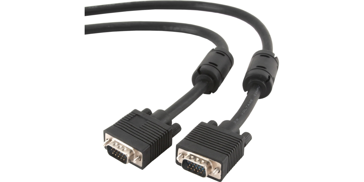 Cablu video Gembird CC-PPVGA-20M-B, VGA (T) la VGA (T), negru 