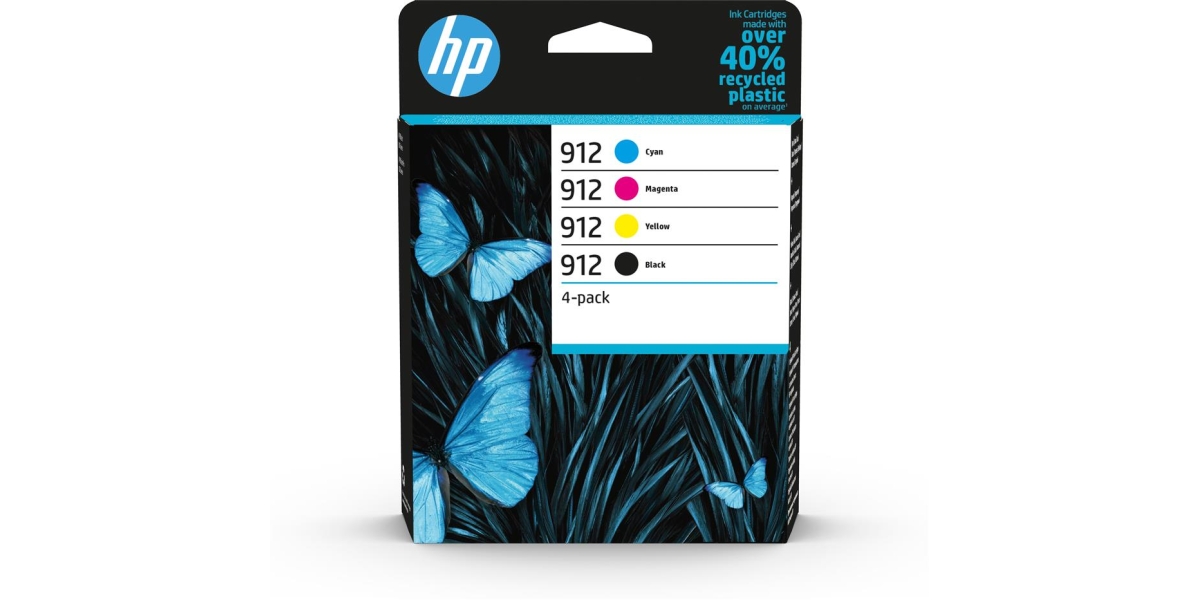 Combo-Pack Original HP CMYK, 912 pentru OfficeJet 8013, 8023 