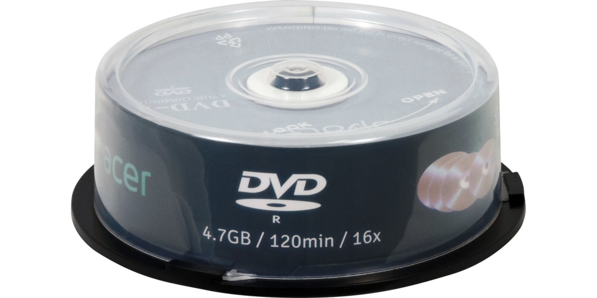 DVD-R Spacer DVDR25, 4.7GB, 120min, viteza 16x, 25 buc, spindle 