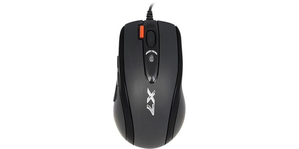 Mouse gaming A4tech X-710BK cu fir USB optic si 2000 dpi 