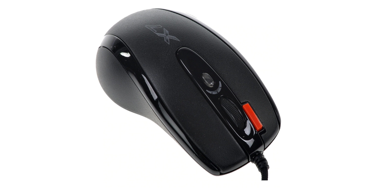 Mouse gaming A4tech X-710BK cu fir USB optic si 2000 dpi 401295