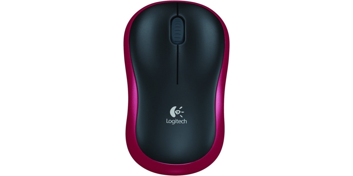 Mouse Logitech M185 Wireless, USB, Rosu (910-002240) 