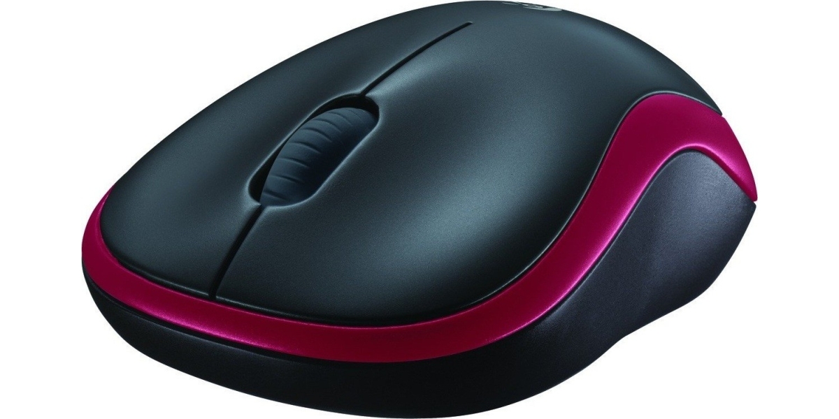 Mouse Logitech M185 Wireless, USB, Rosu (910-002240) 401373