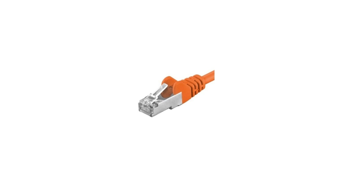 Patchcord SFTP RJ45-RJ45 Cat.6A, 0.25m, portocaliu SFTP-6A-0.25-O 