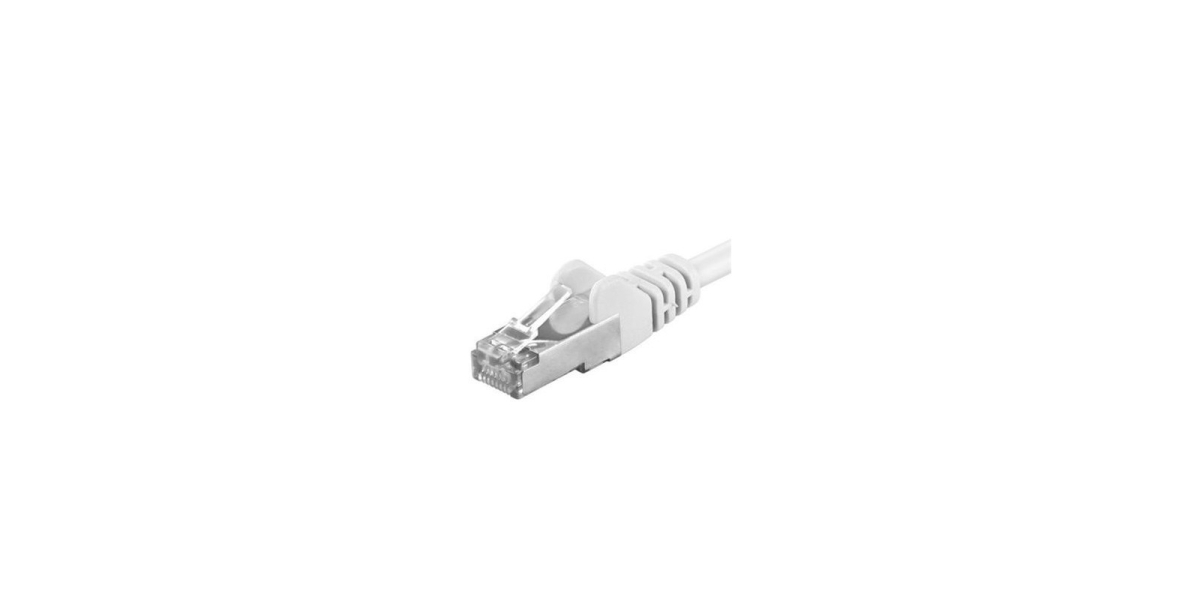 Patchcord SFTP RJ45-RJ45 Cat.6A, 1.5m, alb SFTP-6A-1.5-W 