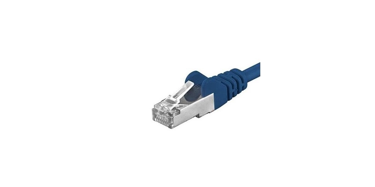 Patchcord SFTP RJ45-RJ45 Cat.6A, 1m, albastru, SFTP-6A-1-BL 