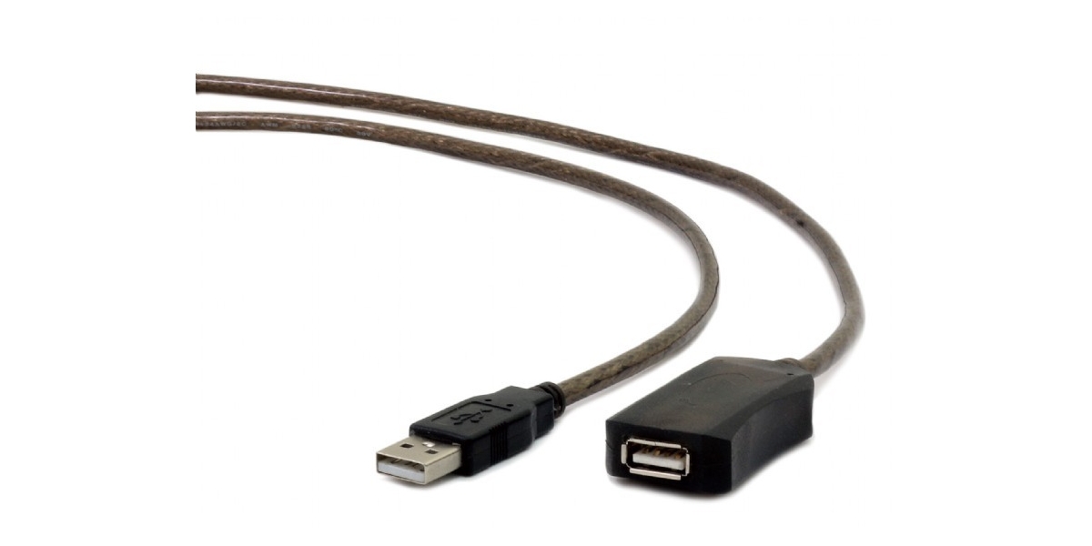 Cablu USB Gembird prelungitor UAE-01-5M, USB 2.0 (T) la USB 2.0 (M), negru 