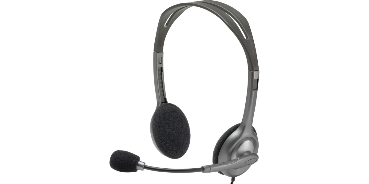 Casti Logitech H111, cu fir, call center, Negru 981-000593 