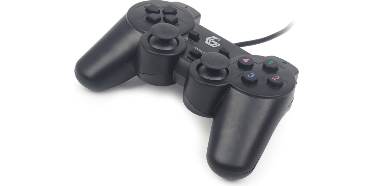 Gamepad cu fir Gembird JPD-UDV-01, PC, USB, negru 402169