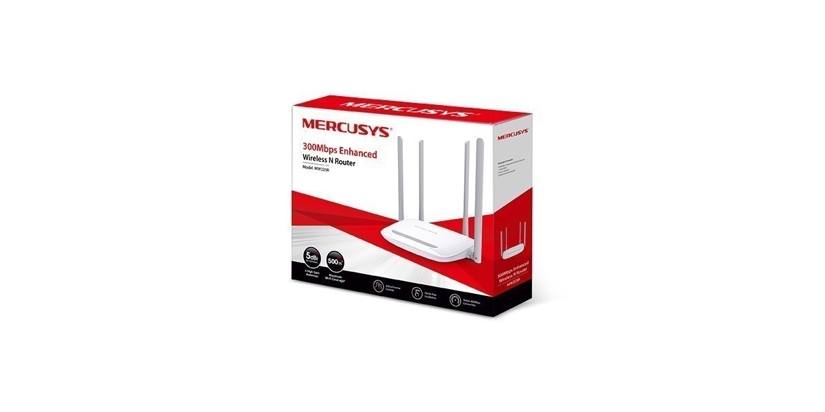 Router Wireless Mercusys MW325R, Wi-Fi 4, Single-Band 402522