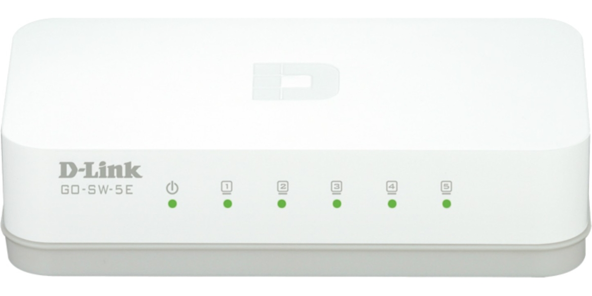 Switch D-Link GO-SW-5E - 5 porturi, viteza de transfer de pana la 1000 Mbps...