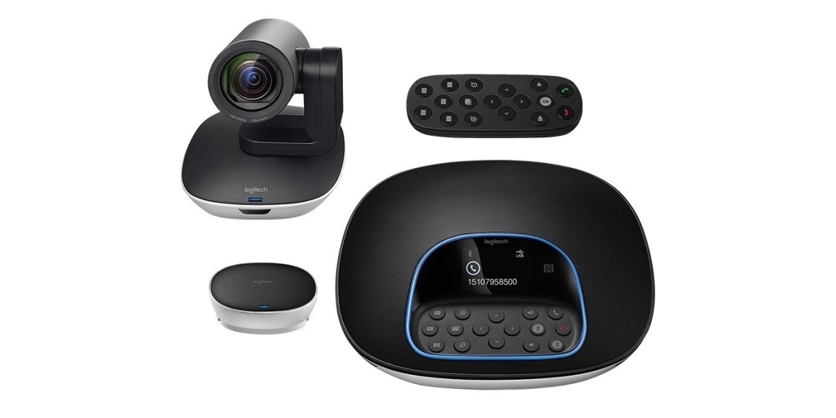 Kit conferinta Logitech - Camera Web HD 1080p + Difuzor cu multiple functii...