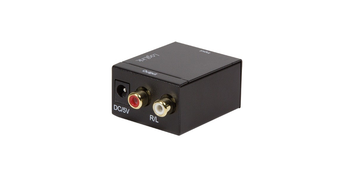 Convertor Audio Logilink CA0100, 1 x Toslink, 1 x Coaxial, 2 x RCA, 24-bit,...