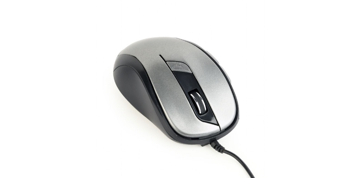 Mouse ergonomic GEMBIRD MUS-6B-01-BG, USB, optic, 1600 DPI, negru/gri 404135