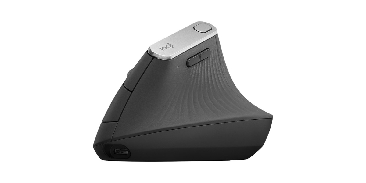 Mouse Logitech MX Vertical - Ergonomic, Wireless, Negru (910-005448) 