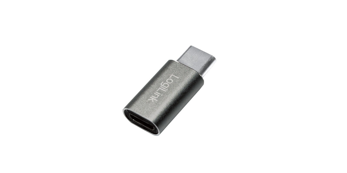 Adaptor Logilink AU0041, USB 3.0, USB Type-C (T) la Micro-USB (M), argintiu...