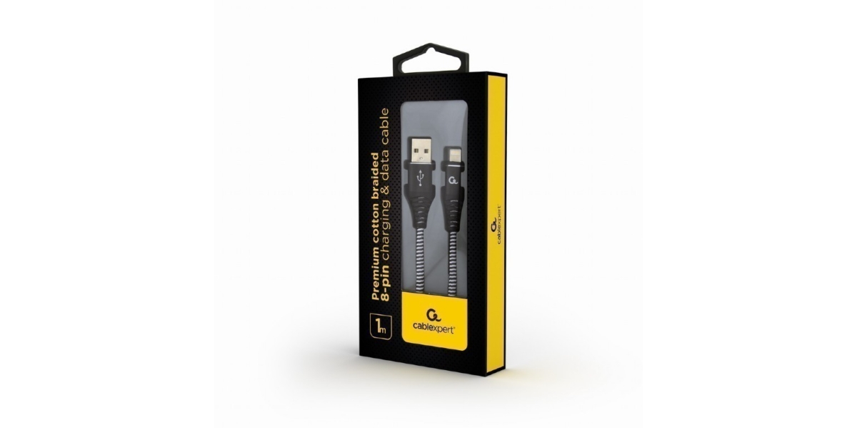 Cablu alimentare si date Gembird CC-USB2B-AMLM-1M-BW, USB 2.0 (T) la...