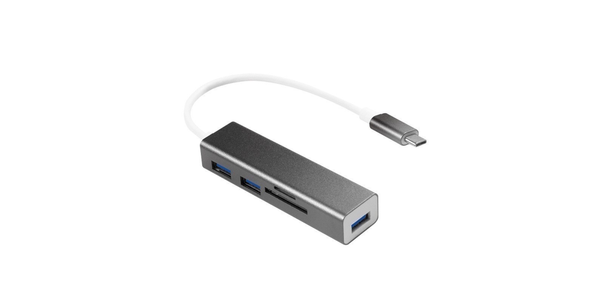 HUB extern Logilink UA0305 cu 3 porturi USB 3.0 si conectare USB 3.2 Type C 