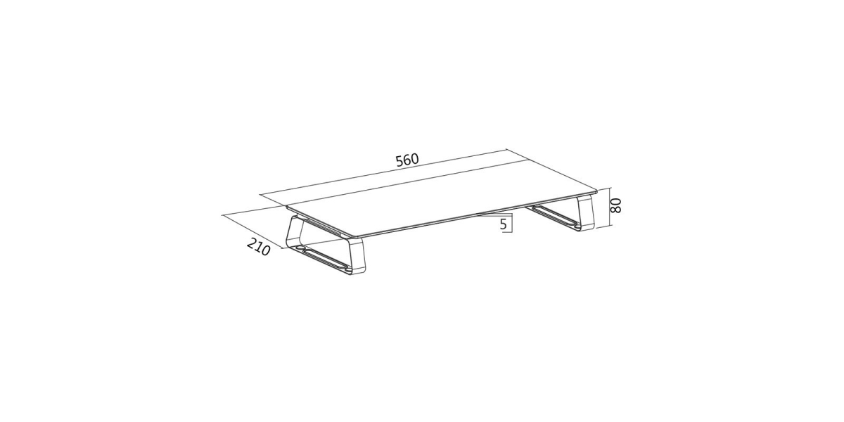 Masuta TV Logilink BP0027, pentru 1 TV/monitor plat, curbat, sticla 536551