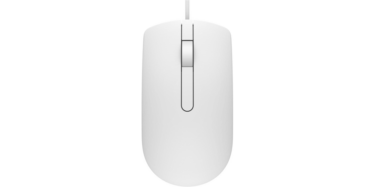 Mouse DELL MS116 1000 DPI, USB, alb (570-AAIP) 