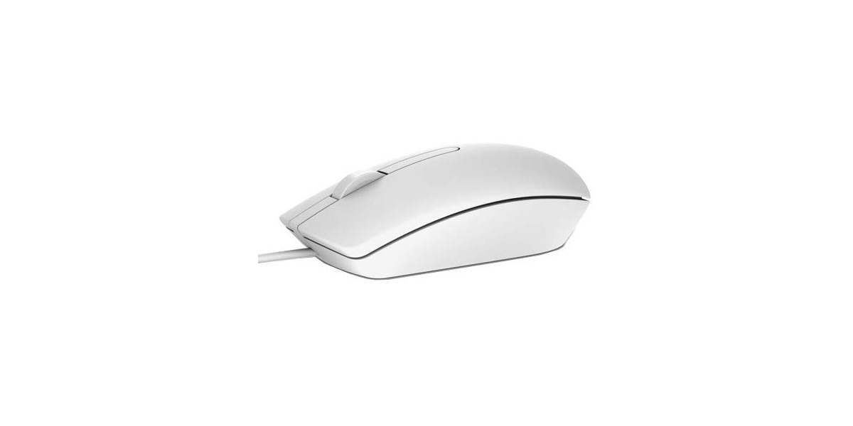 Mouse DELL MS116 1000 DPI, USB, alb (570-AAIP) 536350