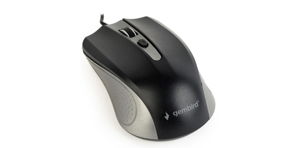 Mouse Gembird MUS-4B-01-GB, cu fir, optic, negru / gri 536666