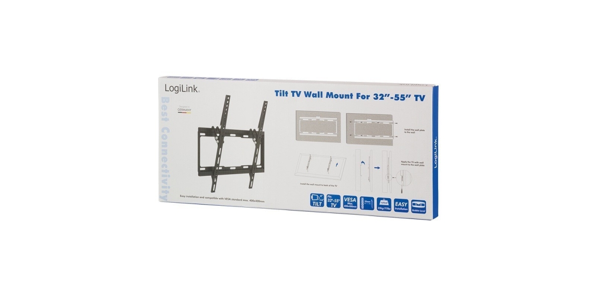 Suport de perete Logilink BP0012, pentru 1 TV/monitor plat, negru 536530