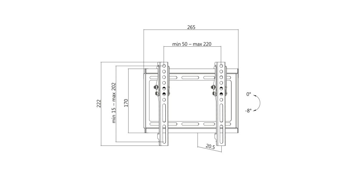 Suport de perete Logilink BP0035, pentru 1 TV/monitor plat, negru 536558