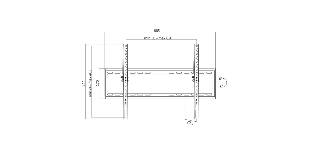 Suport de perete Logilink BP0039, inclinare, max 35 Kg 536565