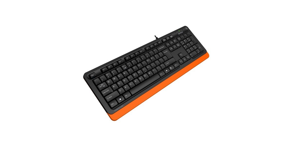 Tastatura A4Tech Fstyler USB cu fir negru si portocaliu (FK10 Orange) 535903