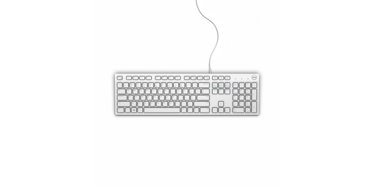 Tastatura Dell Keyboard Multimedia KB216, Wired, alba 