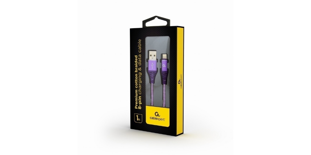 Cablu alimentare si date Gembird CC-USB2B-AMLM-1M-PW, USB 2.0 (T) la...