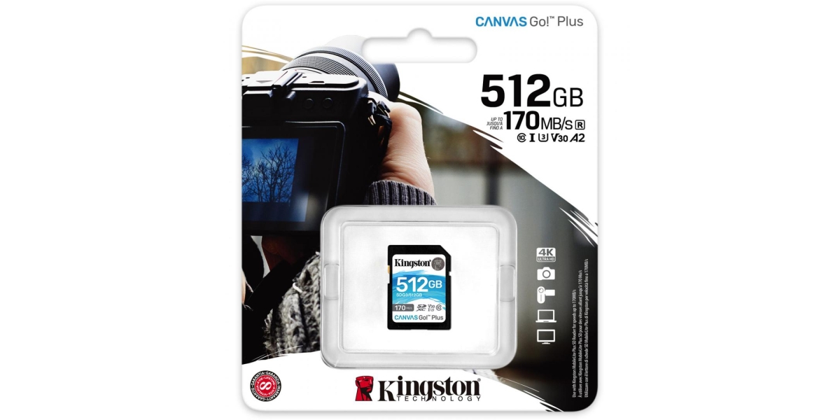 Card de Memorie SD Kingston Canvas GO Plus, 512GB, Class 10 538563