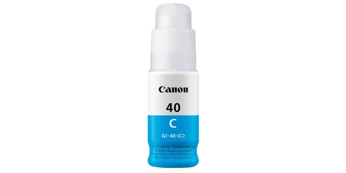 Cartus cerneala Canon GI-40C cyan - compatibil cu Canon Pixma G5040, G6040. 