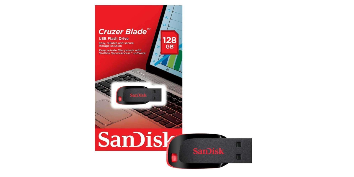 Memorie USB SanDisk Cruzer Blade 128GB, USB 2.0 (SDCZ50-128G-B35) 539078