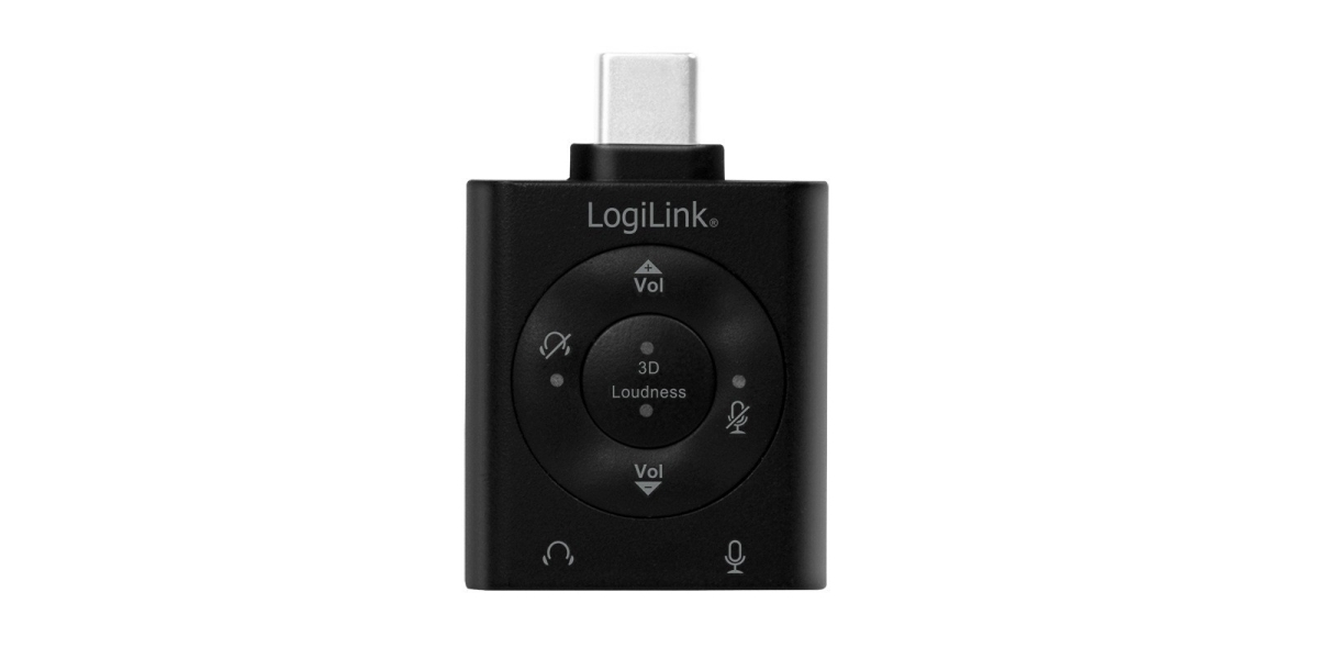 Adaptor audio Logilink UA0365, intrare: 1 x USB-C (T), iesire: 2 x 3.5" jack...