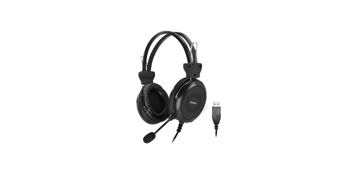 Casti A4TECH HU-30, Stereo, USB, Negru 